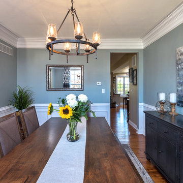 Beautiful Blues-Transitional Dining Room