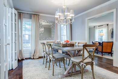This is an example of a classic dining room in Dallas.