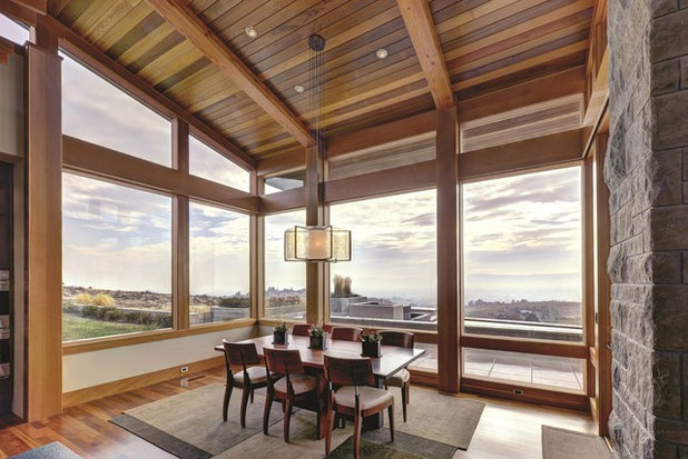 Contemporary Dining Room by JELD-WEN Windows and Doors
