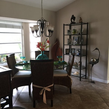 Before and After Florida Dining room update