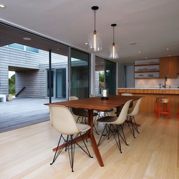 Bell Jar Pendants in Hamptons Home in Remodelista's, "The Architect is In"