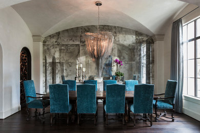 Elegant dining room photo in Houston