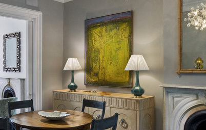 Opposites Attract: Modern Art in Traditional Rooms