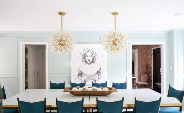 Midcentury Dining Room by Design Works