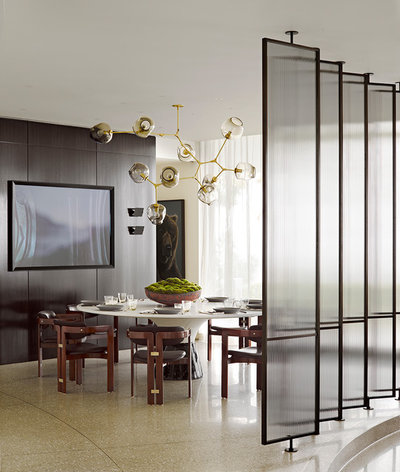 Contemporary Dining Room by Jamie Bush & Co.
