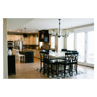 Black & Cream Kitchen - Traditional - Dining Room - Salt Lake City - by ...