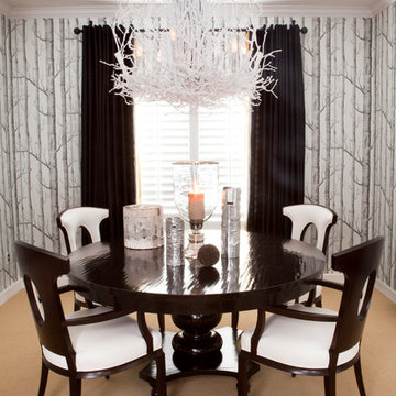Black & White Living/Dining Room