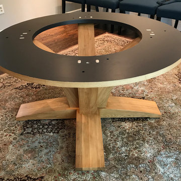 Bleached Walnut Dining Table Base