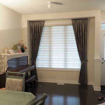 Blinds and Drapes Side panel combinations
