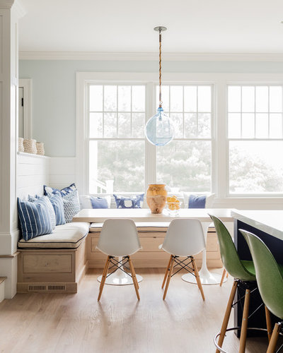 Beach Style Dining Room by Kathy Marshall Design