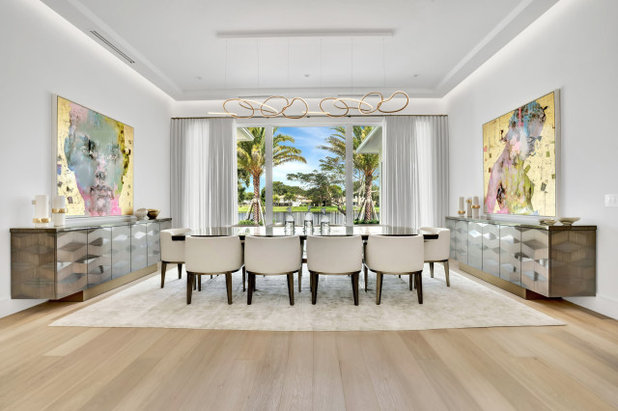 Contemporary Dining Room by Nikki Levy Interiors