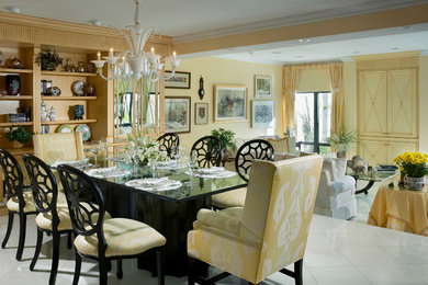 Inspiration for an eclectic dining room remodel in Miami