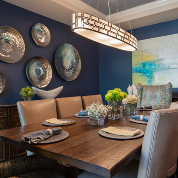 Bold and Blue Dining Room | Denver, CO