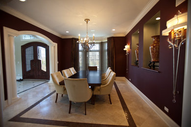 Example of a danish dining room design in Chicago