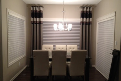 Example of a trendy dining room design in Edmonton
