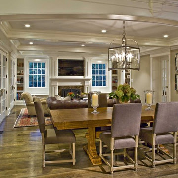 Breakfast area looking into family room.