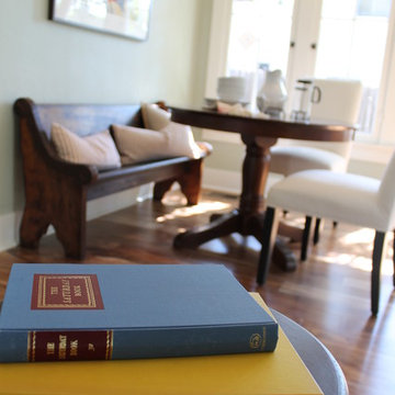 Breakfast Nook Banquette with Vintage Deacon's Bench (Church Pew)