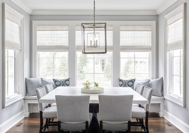 Transitional Dining Room by Petrucci Johnson Homes