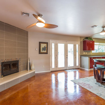 Breakfast Nook with Fireplace