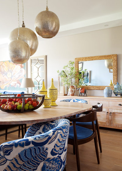 Eclectic Dining Room by Adam Scougall Design