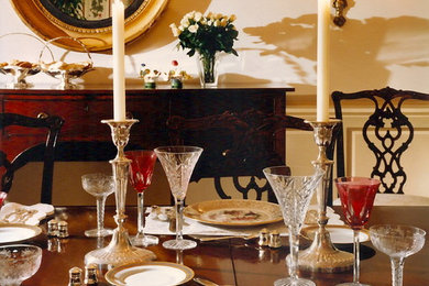 Elegant dining room photo in Los Angeles