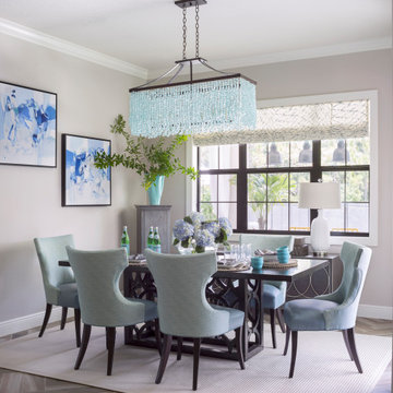 75 Gray Floor Dining Room Ideas You Ll, What Color Dining Table Goes With Grey Floors