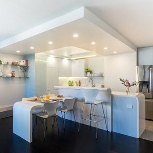Brooklyn Contemporary Corian Kitchen