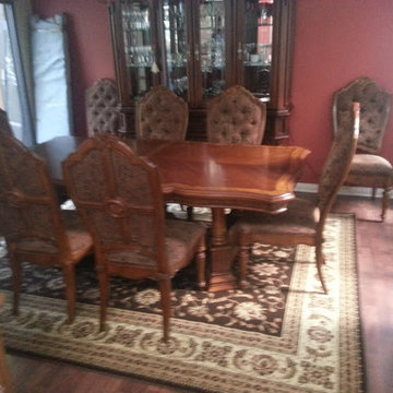Brown Traditional Persian Design Rug For Dining Room