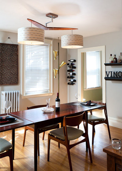 Midcentury Dining Room by Inspired Wire Studio