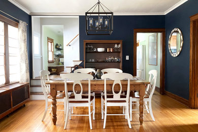 Inspiration for an eclectic dining room remodel in Chicago