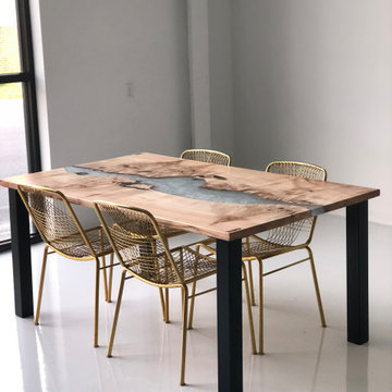 Burl Maple Dining Table