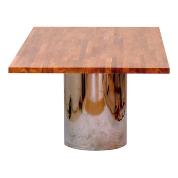 Butcher block dining table
