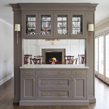 Butler's Pantry with Dining Room Beyond