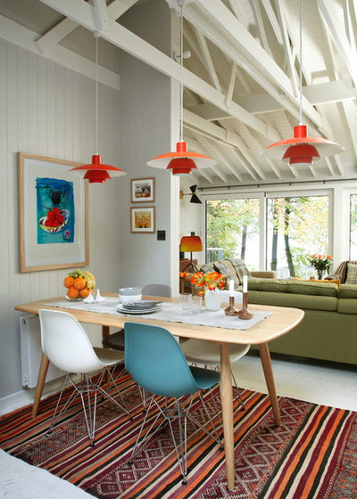 Eclectic Dining Room by Egon Walesch Interior Design