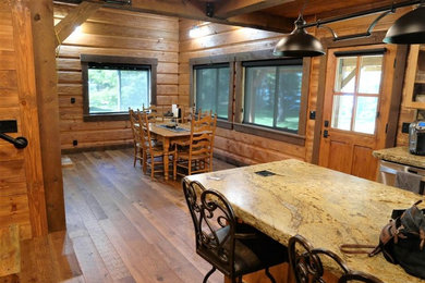 Mountain style dining room photo in Seattle