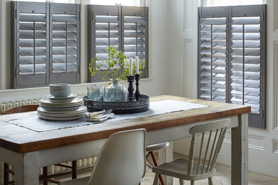 Cafe style dining room shutters