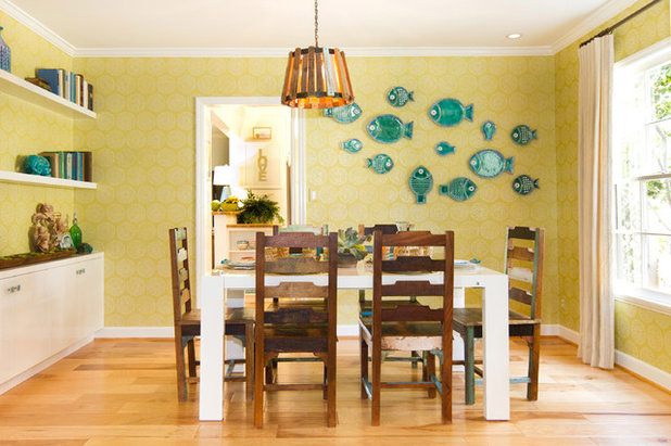 Beach Style Dining Room by Charmean Neithart Interiors