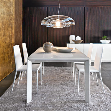 Calligaris Omnia Glass Extendable Dining Table