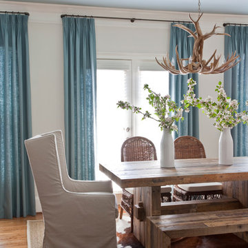 calm hues dining room