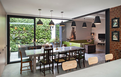 Houzz Tour: Industrial Rococo Style in a London Courtyard Flat