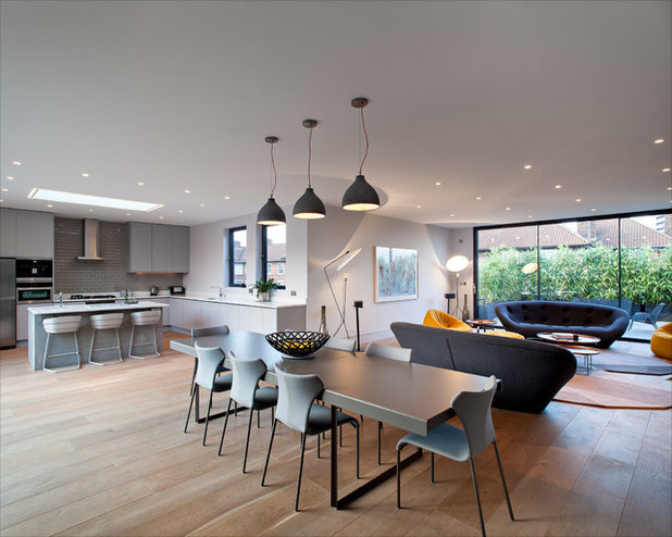 Contemporary Dining Room by Peter Landers Photography