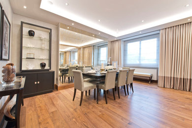 Design ideas for a classic dining room in London.