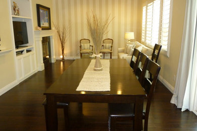 Elegant dining room photo in Orange County