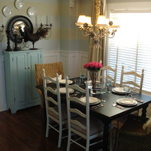 black rustic chic table