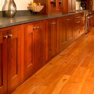 Catskill Mountain Home with Recalimed Heart Pine Flooring
