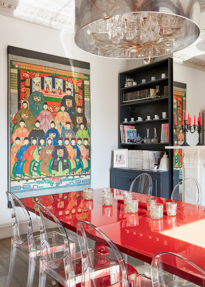 Eclectic Dining Room by NBB Design