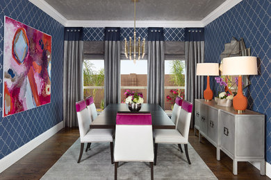 Chic & Vibrant Dining Room