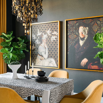 Chicago Dark Transitional Dining Room