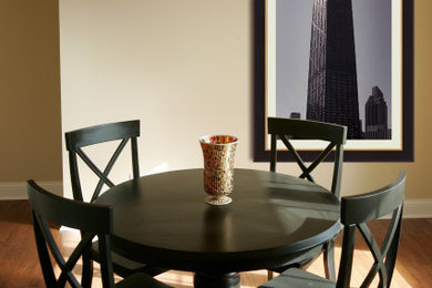 Trendy dining room photo in Chicago