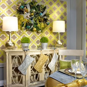 Christmas dining room by Evelyn Eshun Interior Design